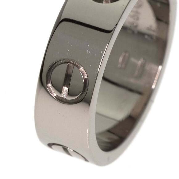 CARTIER 18k Silver Love Ring #49 - Picture 8 of 9